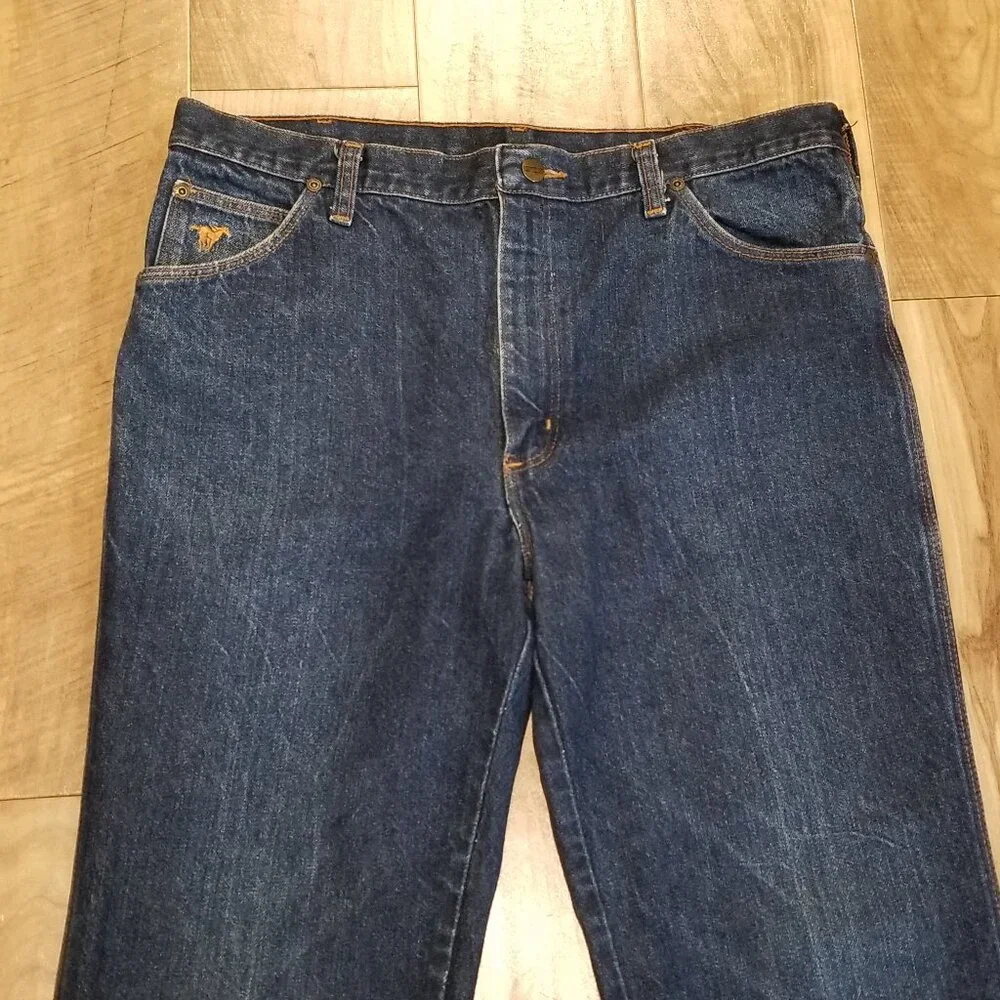 RARE Wrangler Cowboy Dress Jeans 36x30 Mens 80s Vintage